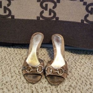 100% Authentic Gucci slide on heels